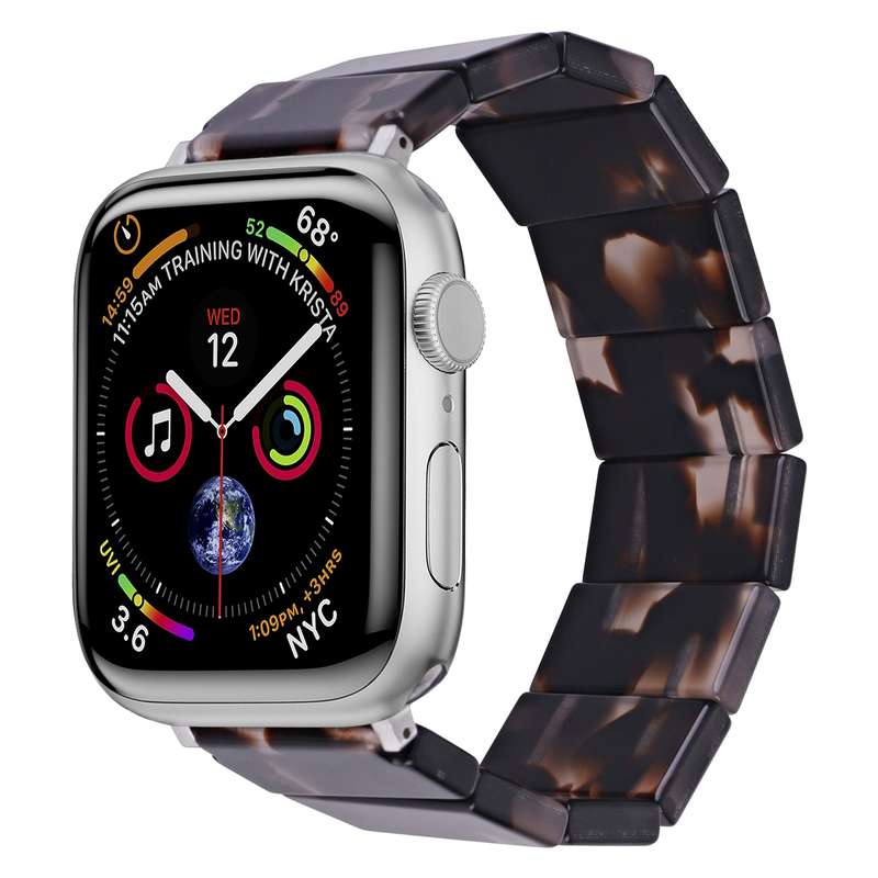 For Apple Watch 46mm / 49mm / 45mm / 44mm Stretch Rope Square Resin Watch Band(Crack)