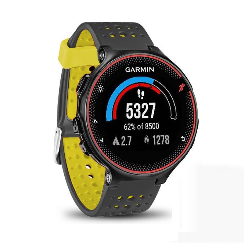 For Garmin Forerunner 235 Two-color Watch Band(Black Red)