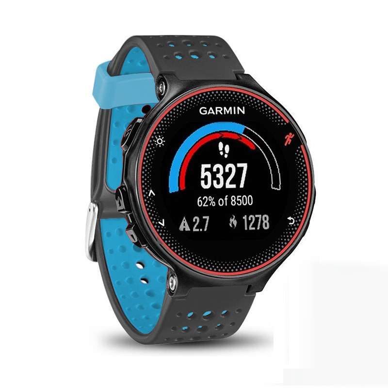 For Garmin Forerunner 235 Two-color Watch Band(Black Red)