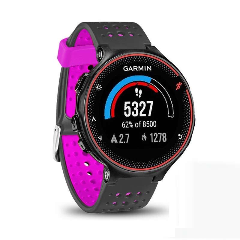 For Garmin Forerunner 235 Two-color Watch Band(Black Red)