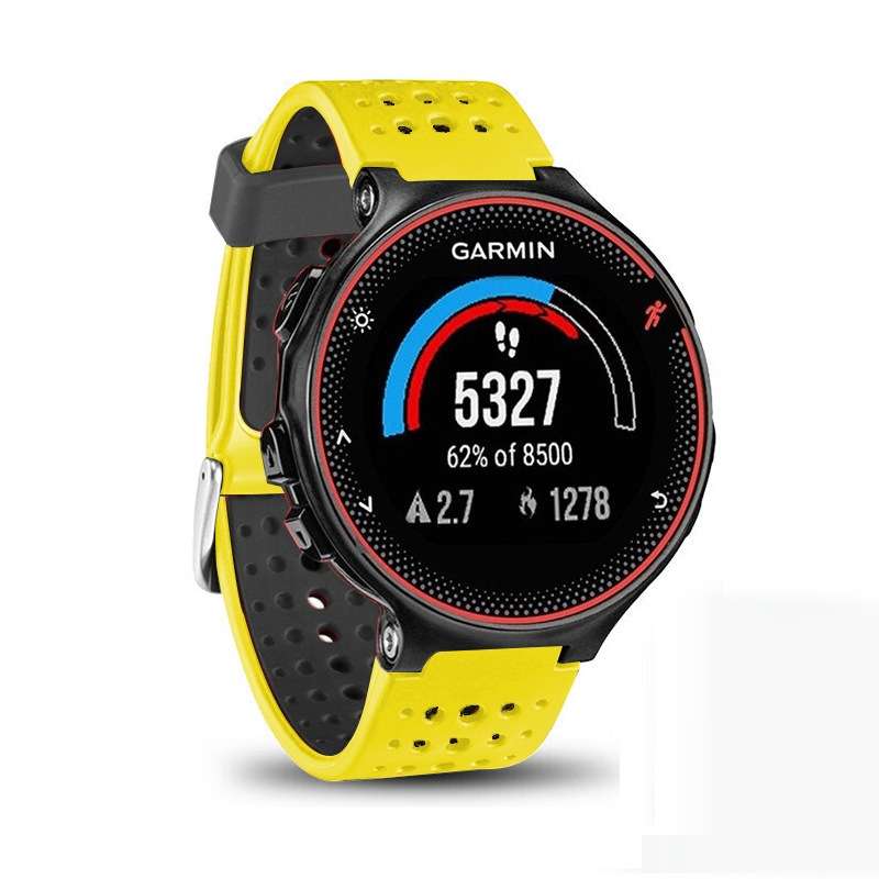 For Garmin Forerunner 235 Two-color Watch Band(Black Red)