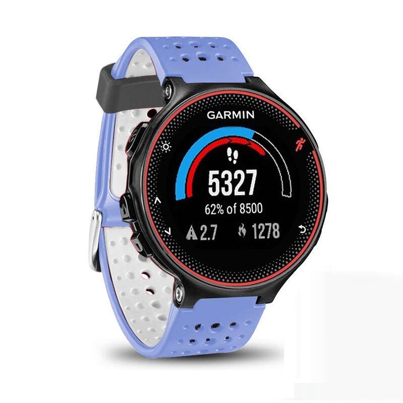 For Garmin Forerunner 235 Two-color Watch Band(Black Red)