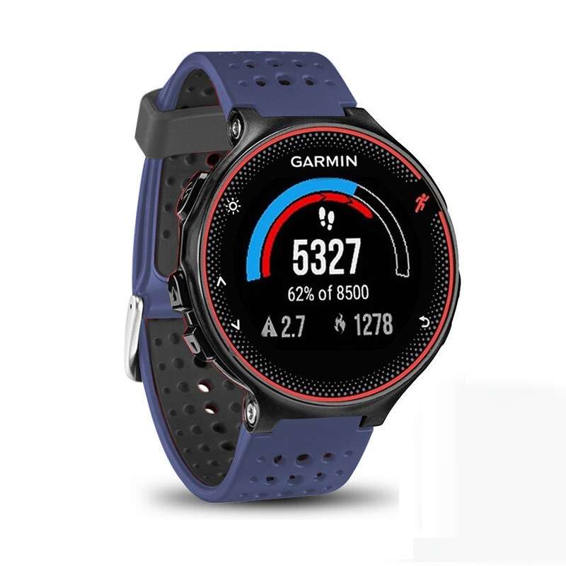 For Garmin Forerunner 235 Two-color Watch Band(Black Red)