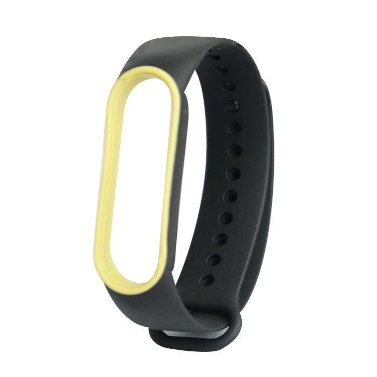 For Xiaomi Mi Band 5 Two-color TPE Watch Band(Black+Red)