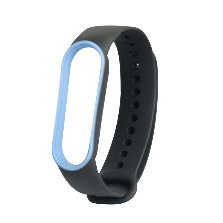 For Xiaomi Mi Band 5 Two-color TPE Watch Band(Black+Red)