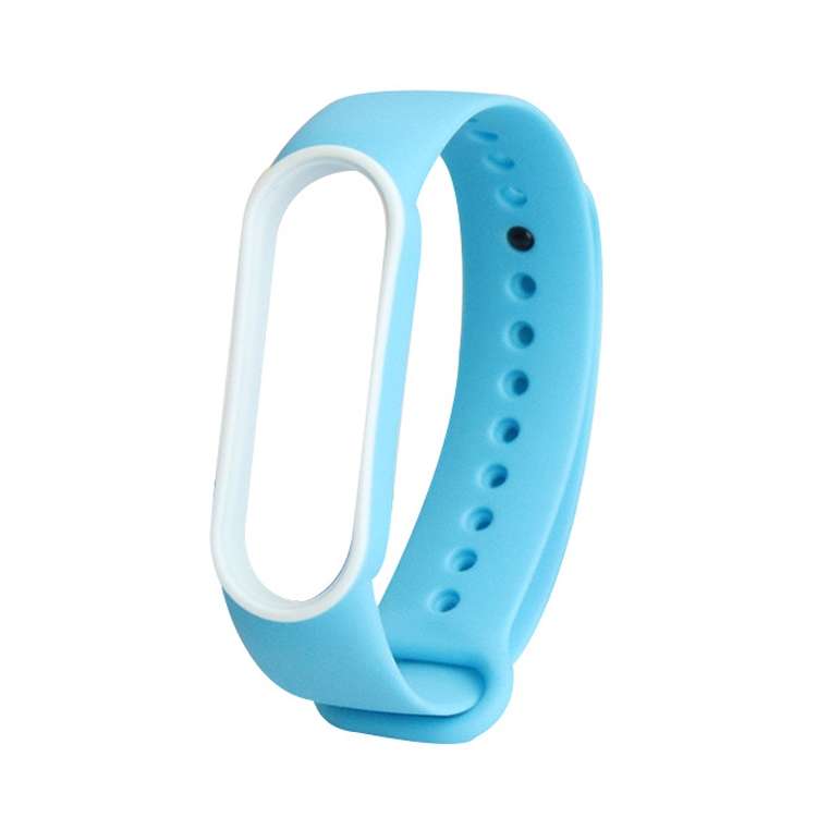 For Xiaomi Mi Band 5 Two-color TPE Watch Band(Black+Red)