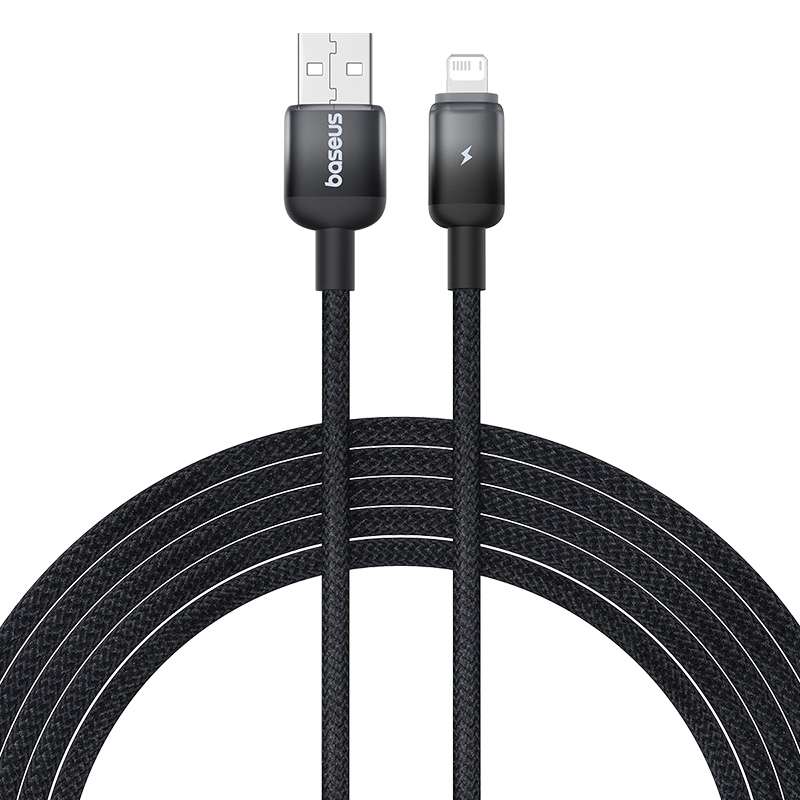 Baseus Discolor Series 2.4A USB to 8 Pin Fast Charging Cable, Cable Length:2m(Yellow)