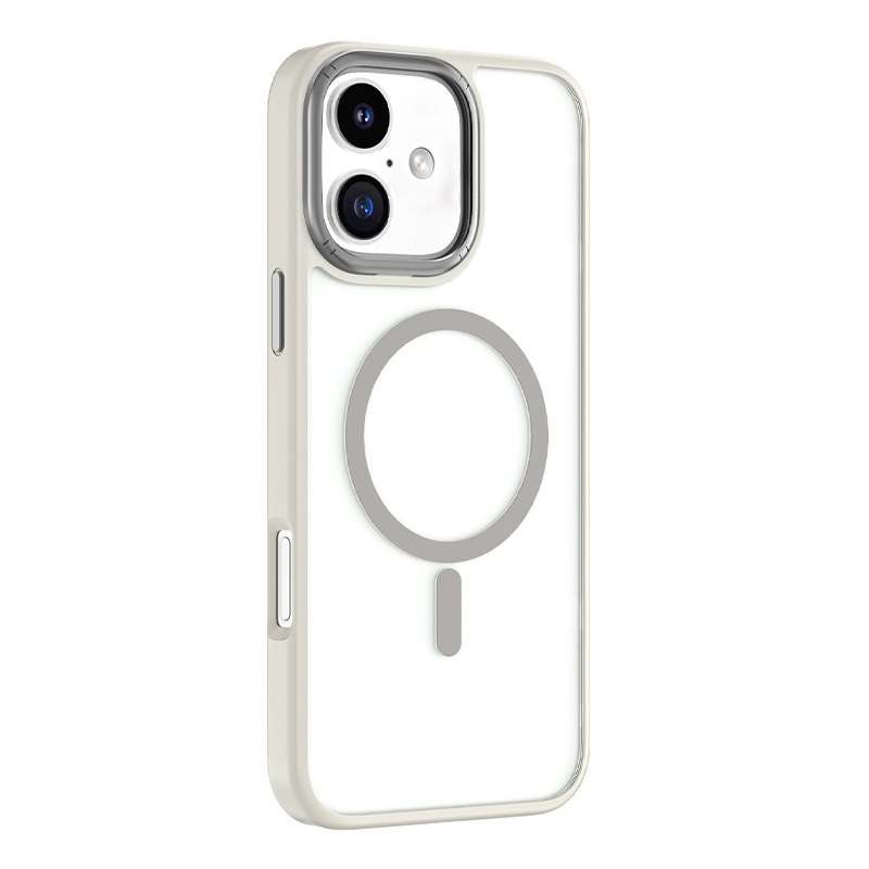 For iPhone 16 Mutural Skin Feel Series Frosted MagSafe Magnetic Phone Case(Black)