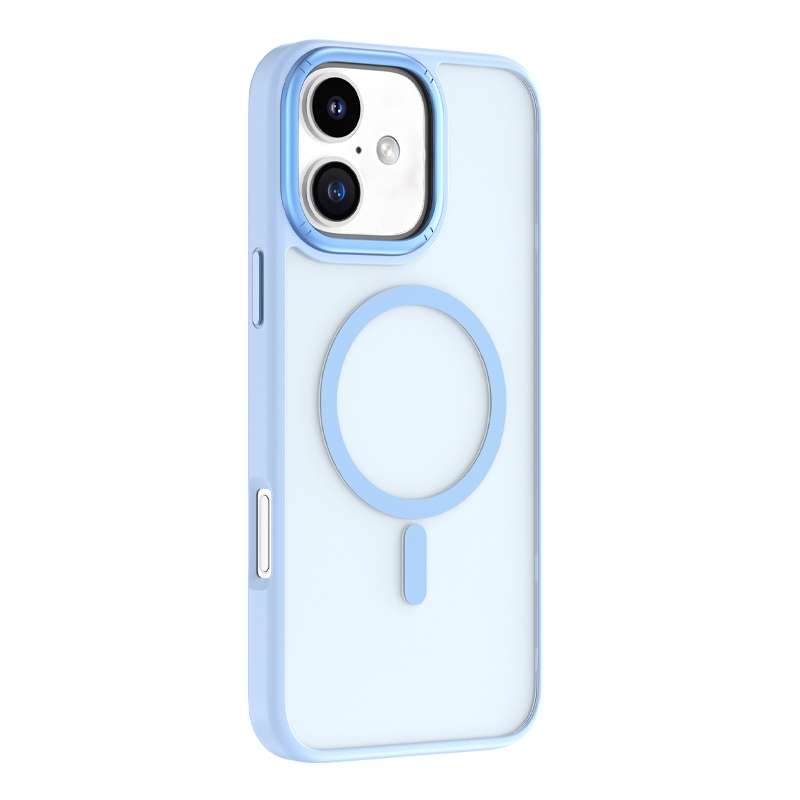 For iPhone 16 Mutural Skin Feel Series Frosted MagSafe Magnetic Phone Case(Black)