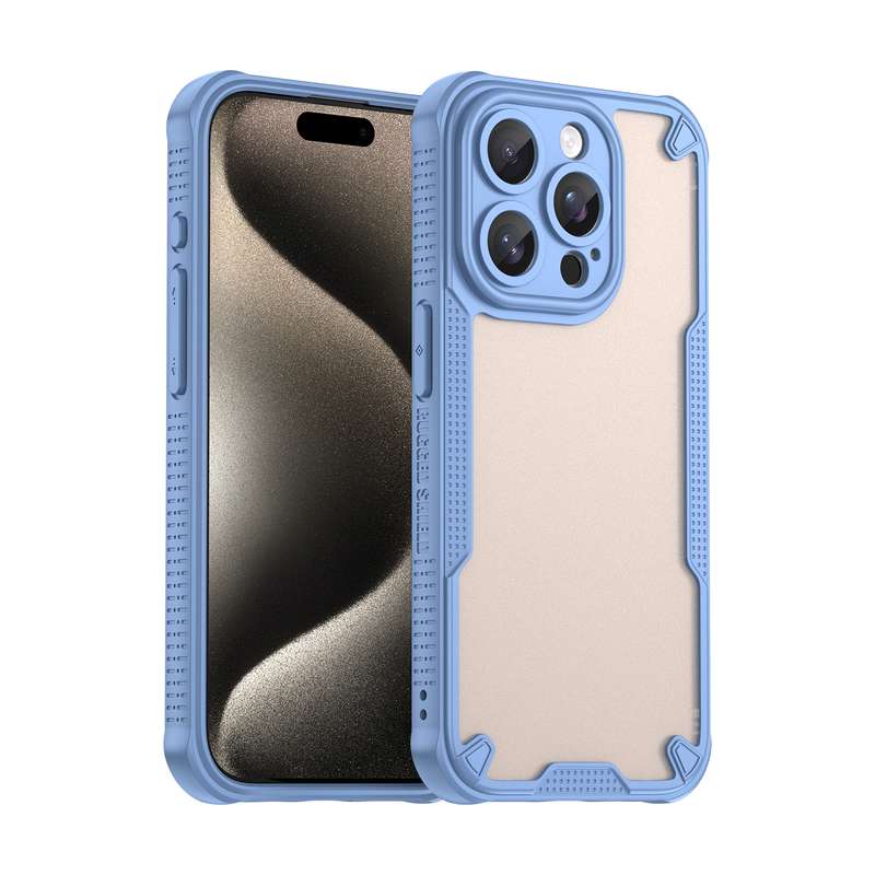 For iPhone 14 Pro Armor Glaze PC Hybrid TPU Phone Case(Pink)