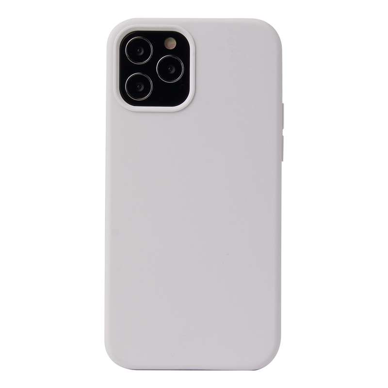 For iPhone 12 / 12 Pro Solid Color Liquid Silicone Shockproof Protective Case(Sand Pink)
