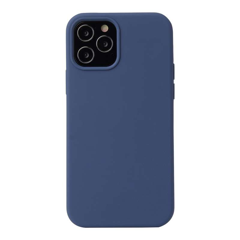 For iPhone 12 / 12 Pro Solid Color Liquid Silicone Shockproof Protective Case(Sand Pink)