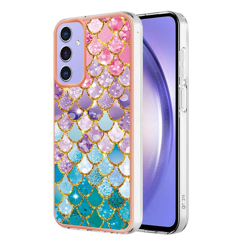 For Samsung Galaxy A16 5G Electroplating IMD TPU Phone Case(Pink Scales)