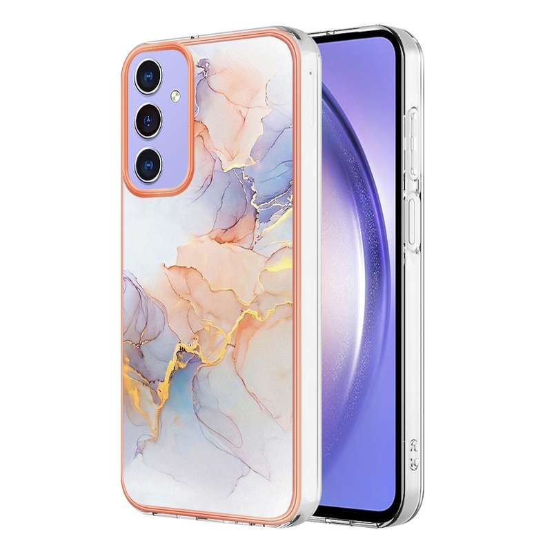 For Samsung Galaxy A16 5G Electroplating IMD TPU Phone Case(Pink Scales)