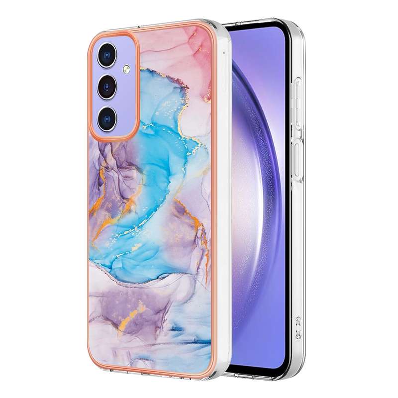 For Samsung Galaxy A16 5G Electroplating IMD TPU Phone Case(Pink Scales)