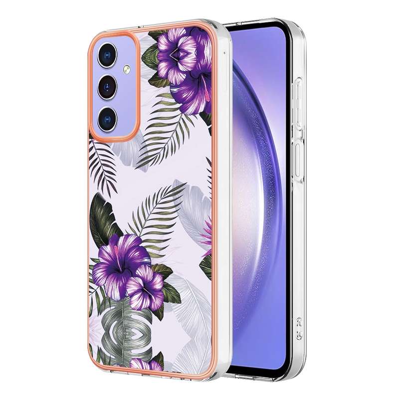 For Samsung Galaxy A16 5G Electroplating IMD TPU Phone Case(Pink Scales)