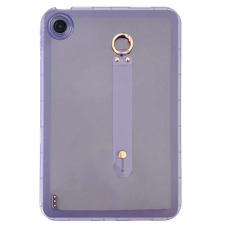 For Xiaomi Redmi Pad SE Wristband Holder PC Hybrid TPU Soft Tablet Case(Pink)