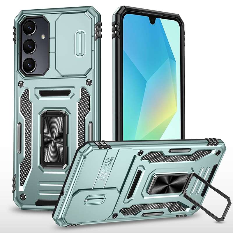 For Samsung Galaxy A16 4G Armor PC Hybrid TPU Camera Shield Phone Case