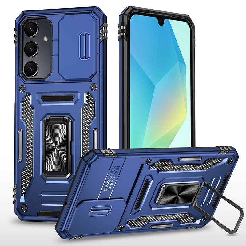 For Samsung Galaxy A16 4G Armor PC Hybrid TPU Camera Shield Phone Case