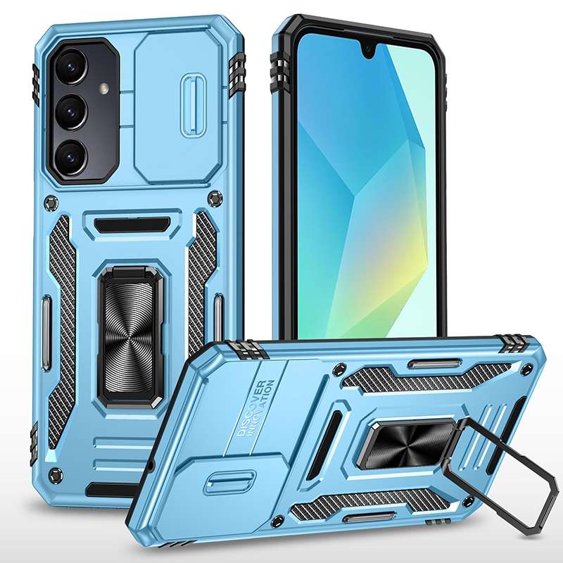 For Samsung Galaxy A16 4G Armor PC Hybrid TPU Camera Shield Phone Case