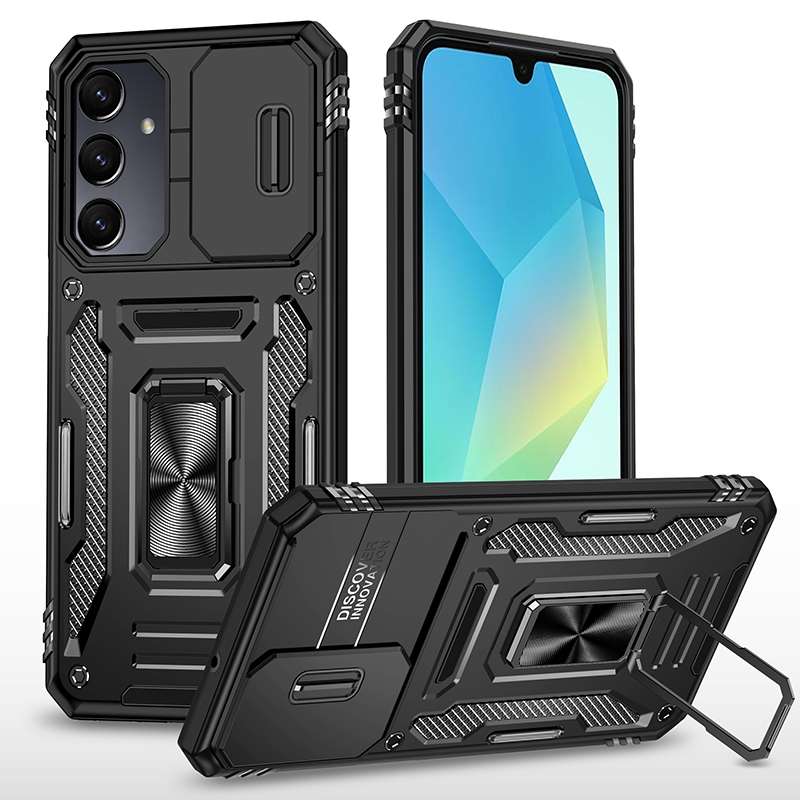 For Samsung Galaxy A16 4G Armor PC Hybrid TPU Camera Shield Phone Case