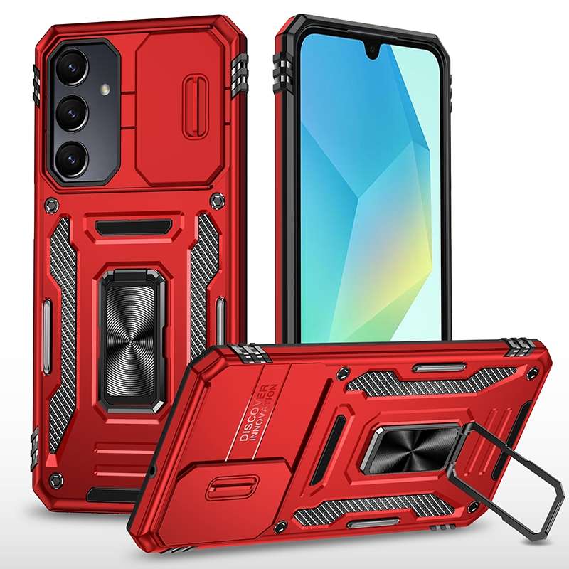 For Samsung Galaxy A16 4G Armor PC Hybrid TPU Camera Shield Phone Case
