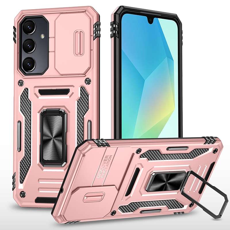 For Samsung Galaxy A16 4G Armor PC Hybrid TPU Camera Shield Phone Case