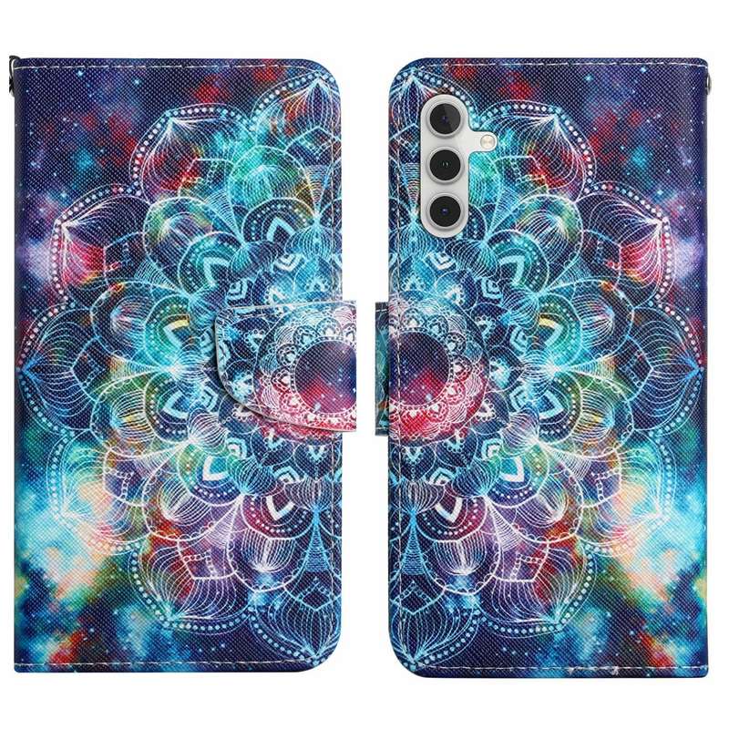 For Samsung Galaxy S25 5G Colored Drawing Pattern Leather Phone Case