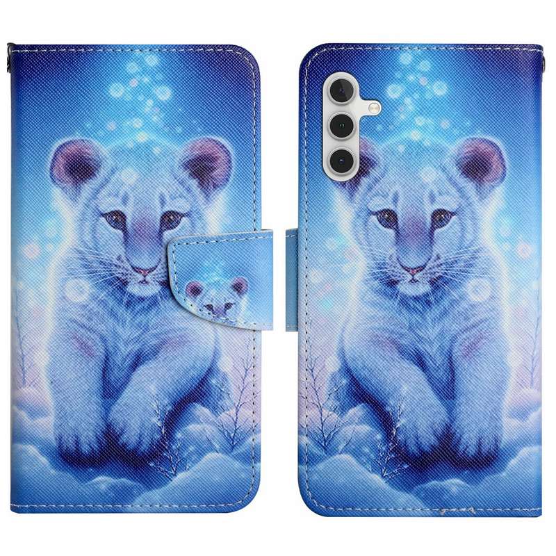 For Samsung Galaxy S25 5G Colored Drawing Pattern Leather Phone Case