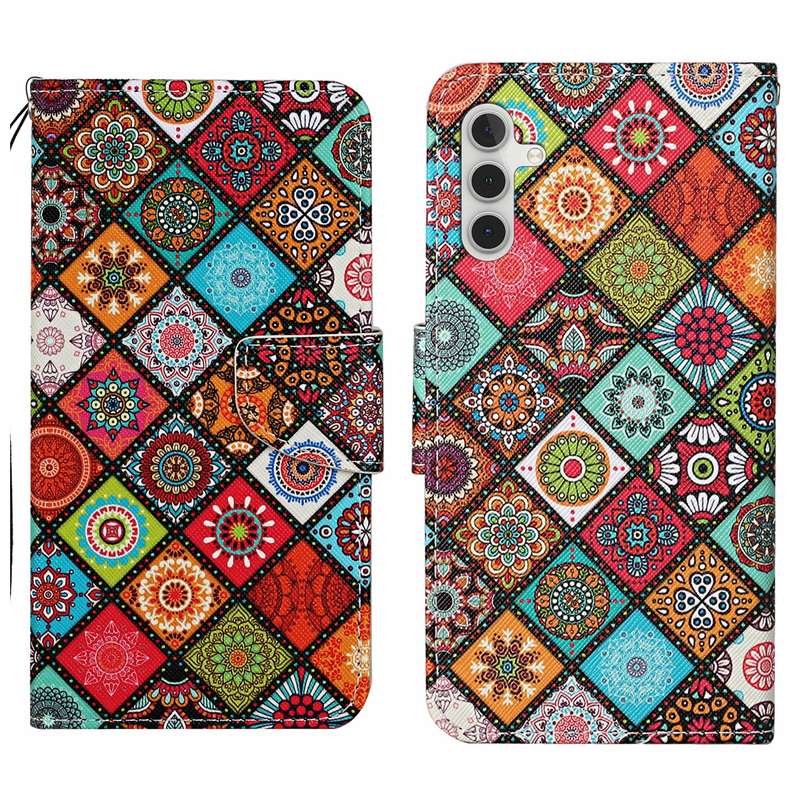For Samsung Galaxy A16 5G / 4G Colored Drawing Pattern Leather Phone Case