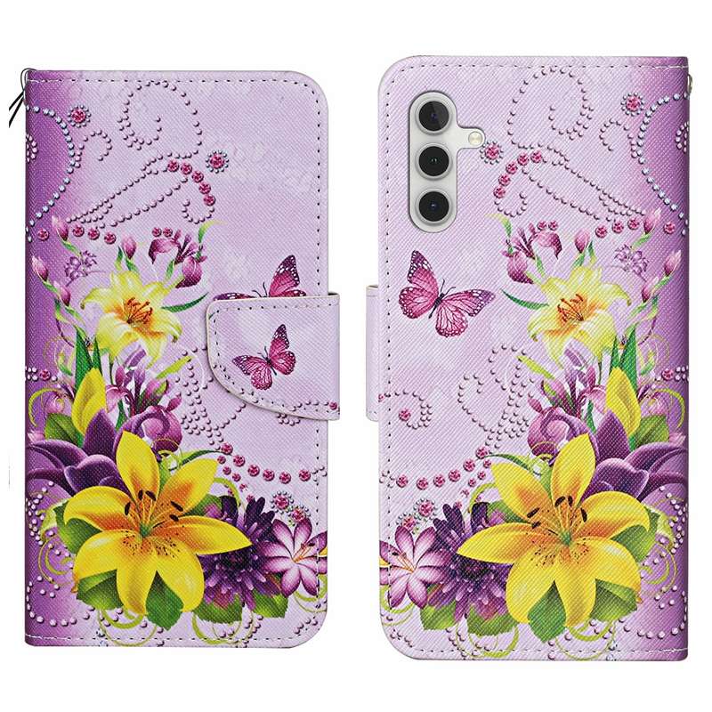 For Samsung Galaxy A16 5G / 4G Colored Drawing Pattern Leather Phone Case