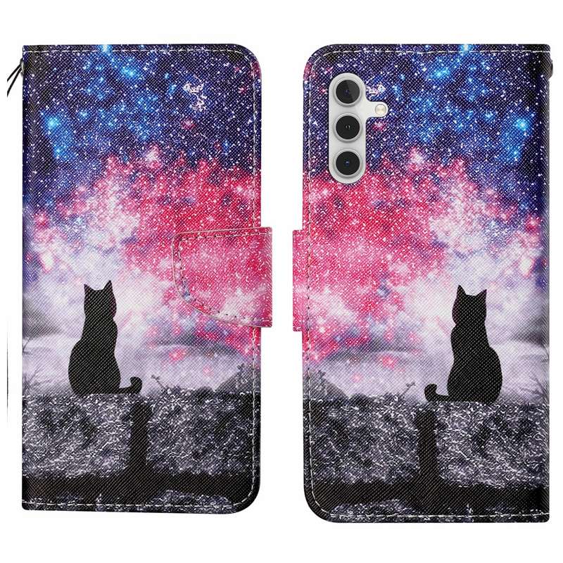 For Samsung Galaxy A16 5G / 4G Colored Drawing Pattern Leather Phone Case