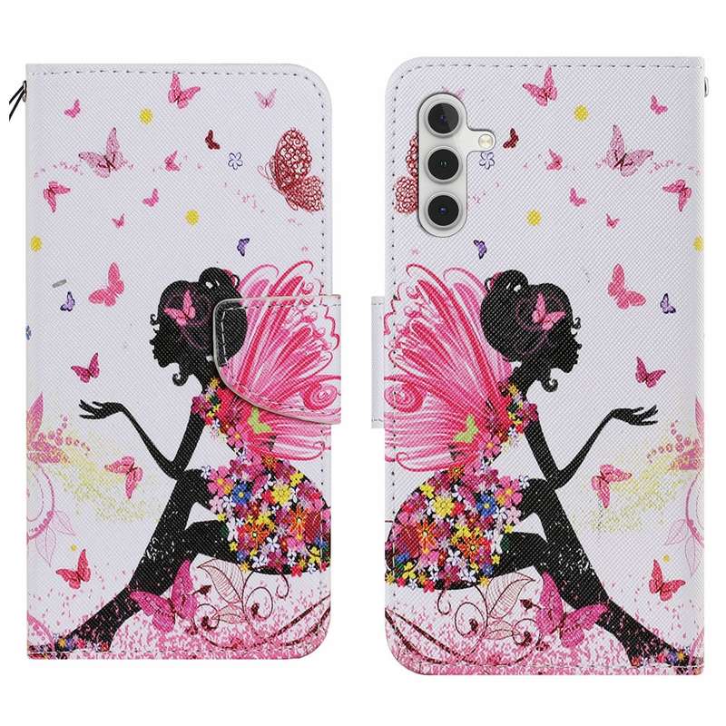 For Samsung Galaxy A16 5G / 4G Colored Drawing Pattern Leather Phone Case