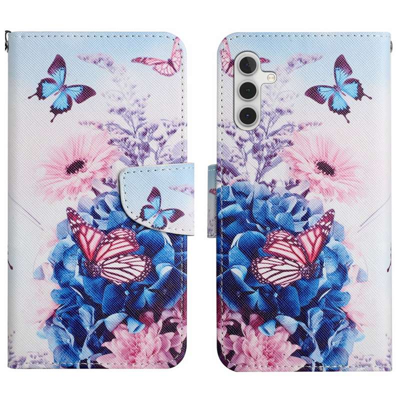 For Samsung Galaxy A16 5G / 4G Colored Drawing Pattern Leather Phone Case