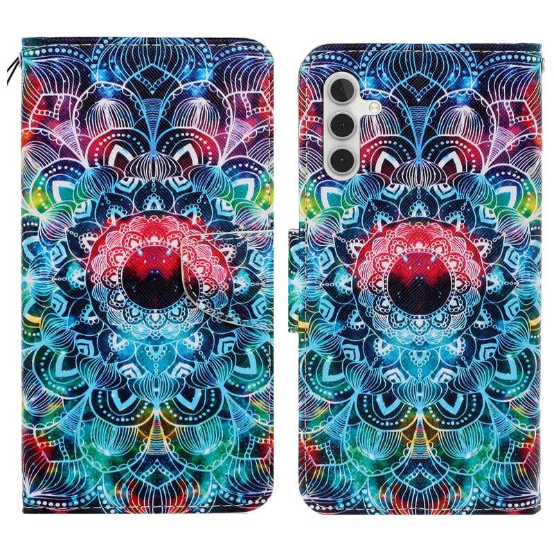 For Samsung Galaxy A16 5G / 4G Colored Drawing Pattern Leather Phone Case