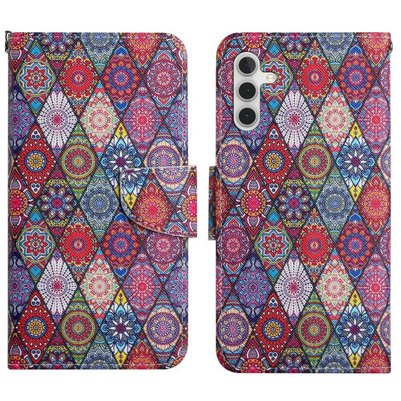 For Samsung Galaxy A16 5G / 4G Colored Drawing Pattern Leather Phone Case