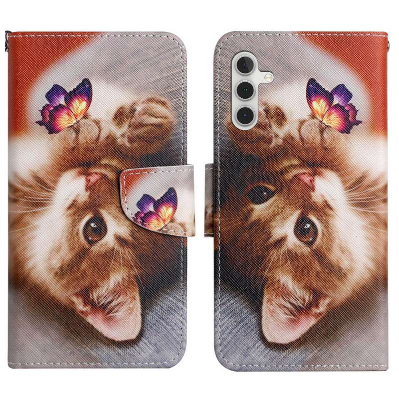 For Samsung Galaxy A16 5G / 4G Colored Drawing Pattern Leather Phone Case