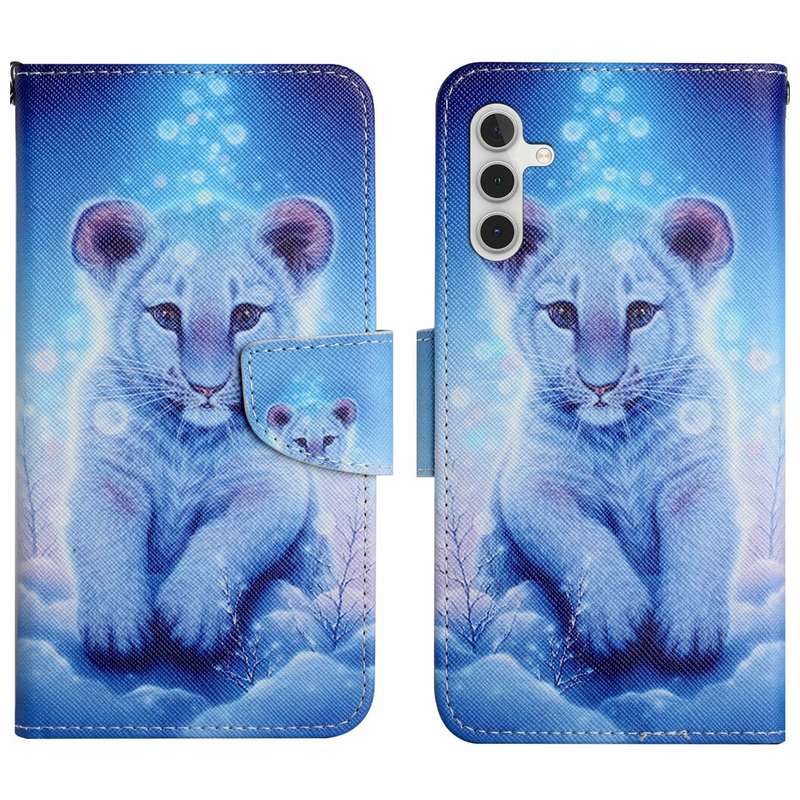 For Samsung Galaxy A16 5G / 4G Colored Drawing Pattern Leather Phone Case