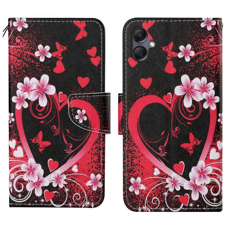 For Samsung Galaxy A06 4G Colored Drawing Pattern Leather Phone Case