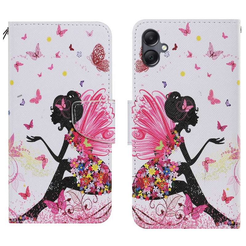 For Samsung Galaxy A06 4G Colored Drawing Pattern Leather Phone Case