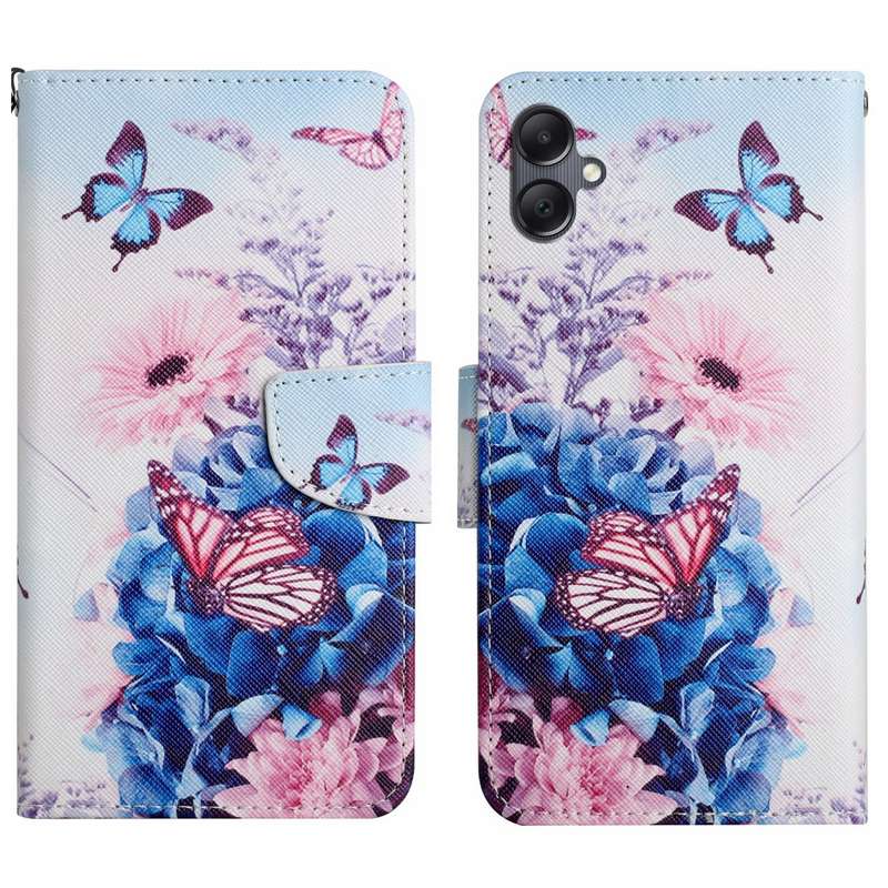 For Samsung Galaxy A06 4G Colored Drawing Pattern Leather Phone Case