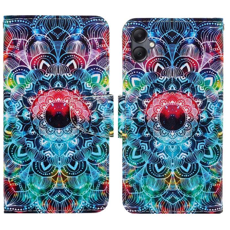 For Samsung Galaxy A06 4G Colored Drawing Pattern Leather Phone Case