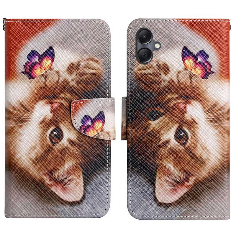 For Samsung Galaxy A06 4G Colored Drawing Pattern Leather Phone Case
