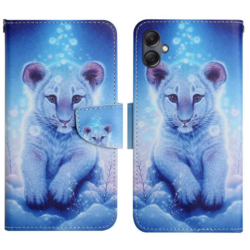 For Samsung Galaxy A06 4G Colored Drawing Pattern Leather Phone Case