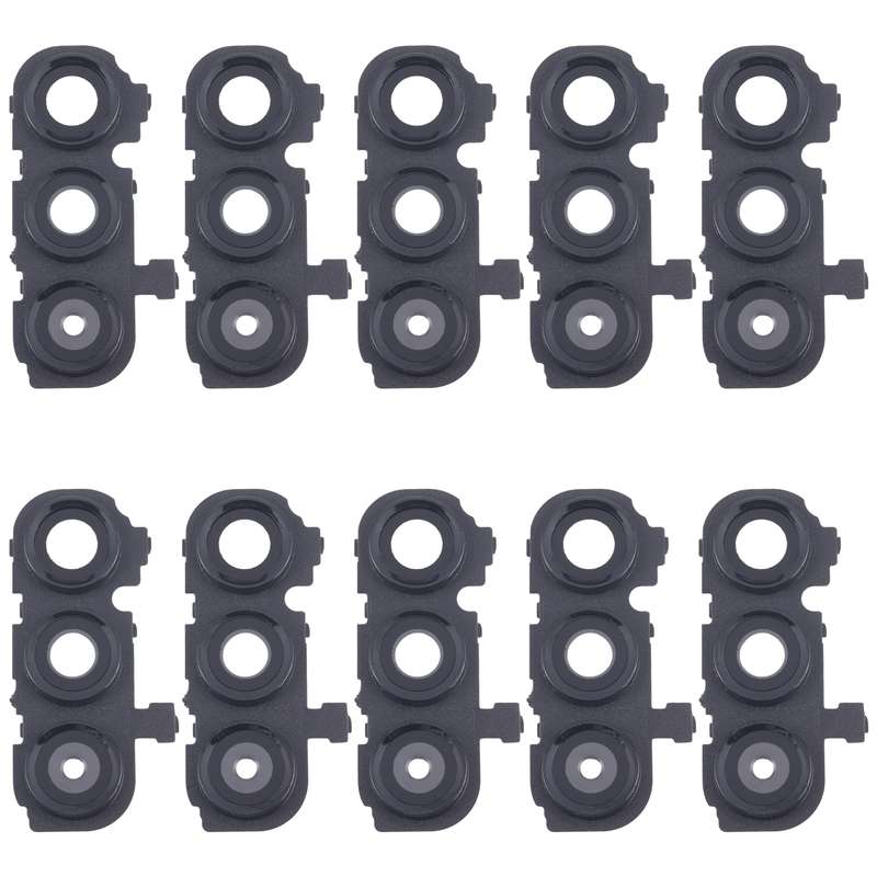 For Samsung Galaxy A16 5G SM-A166B 10pcs Rear Camera Lens Cover(Black)