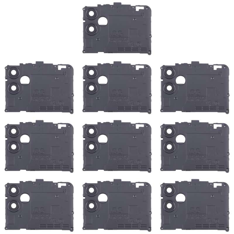 For Samsung Galaxy A04e SM-A042F 10pcs Rear Camera Lens Cover(Black)