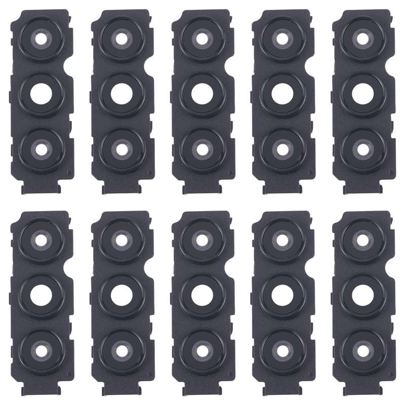 For Samsung Galaxy A04s SM-A047F 10pcs Rear Camera Lens Cover(Black)