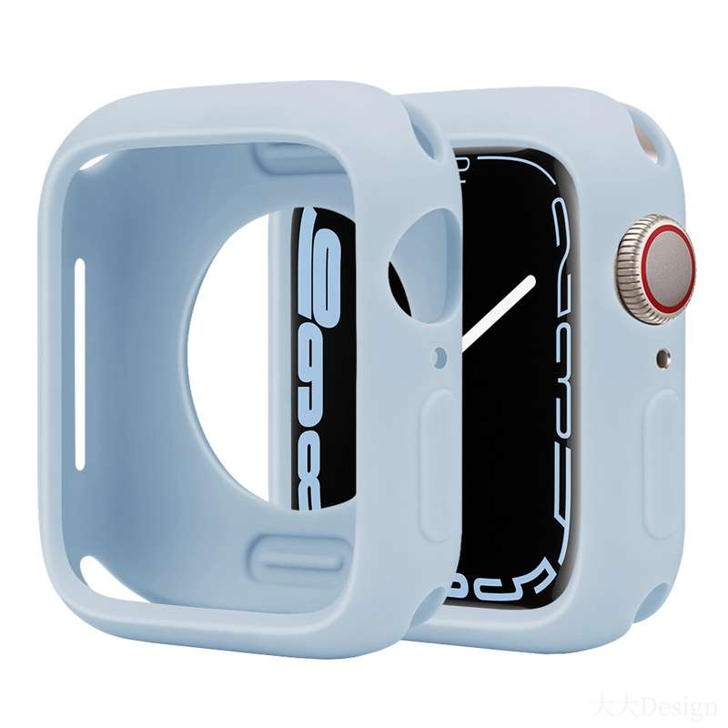For Apple Watch Series 42mm / 44mm Candy Silicone Half Coverage Watch Case