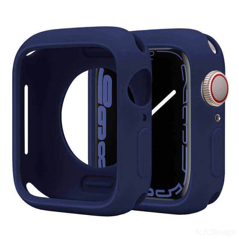 For Apple Watch Series 42mm / 44mm Candy Silicone Half Coverage Watch Case