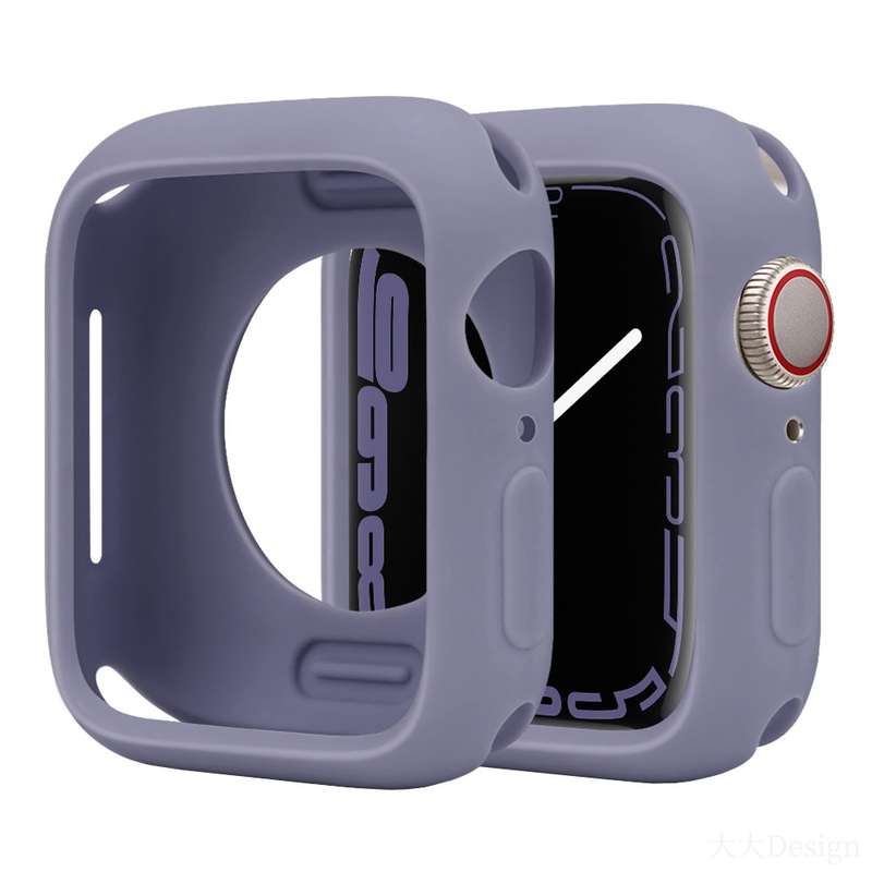 For Apple Watch Series 42mm / 44mm Candy Silicone Half Coverage Watch Case